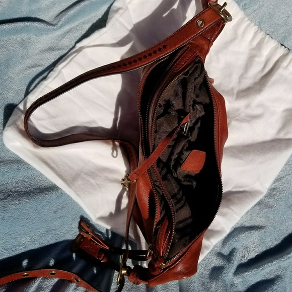 Frye Belle Bohemian Crossbody Bag Whiskey - Picture 4 of 9